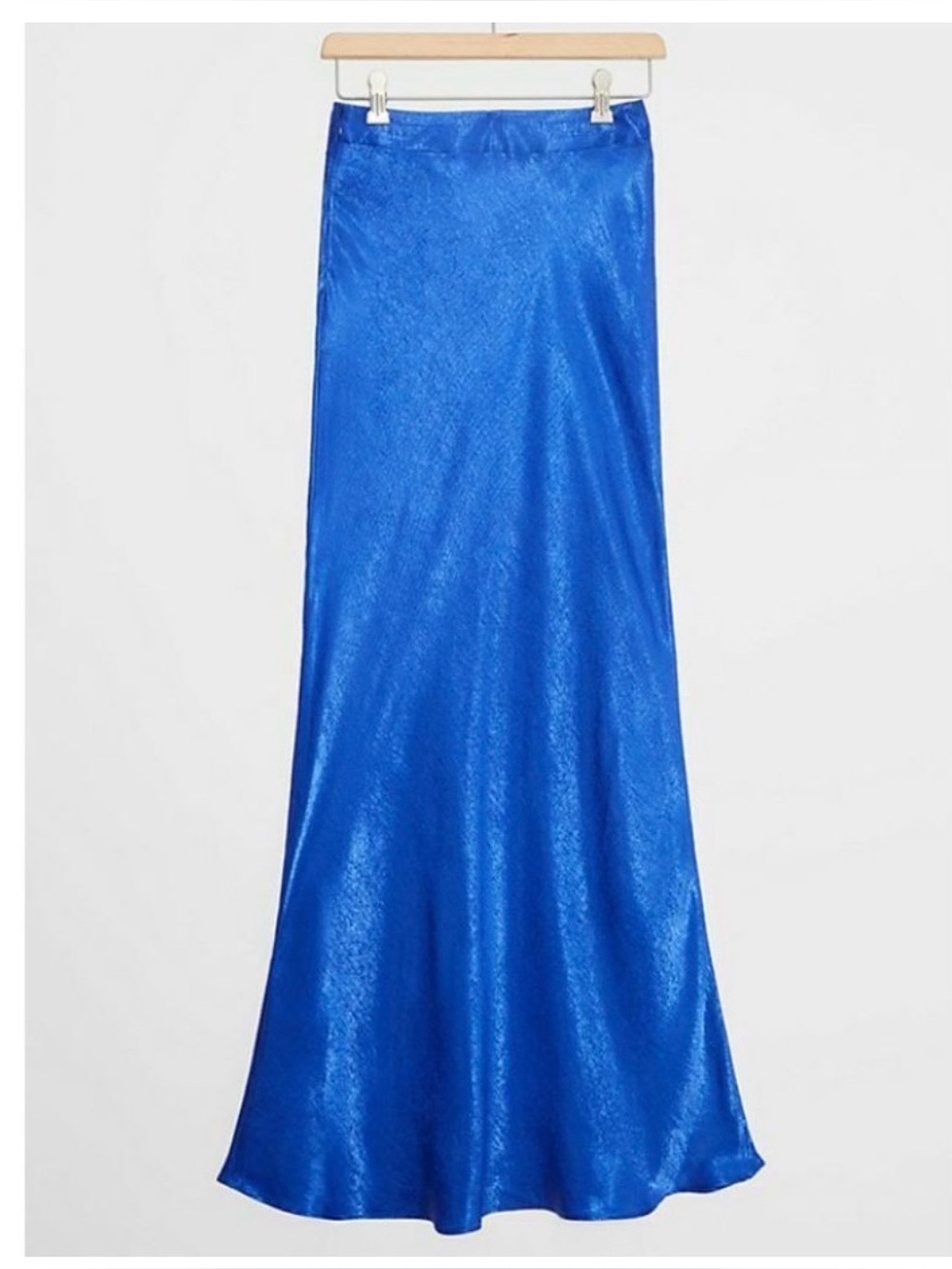 Hutch Royal Blue Satin Maxi Skirt